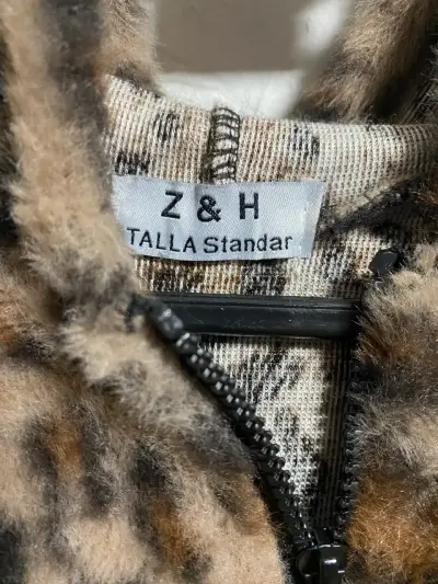 Chaqueta de peluche con estampado animal print - miniatura 3