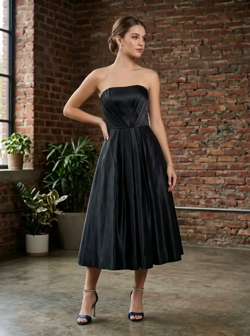Vestido de noche elegante negro