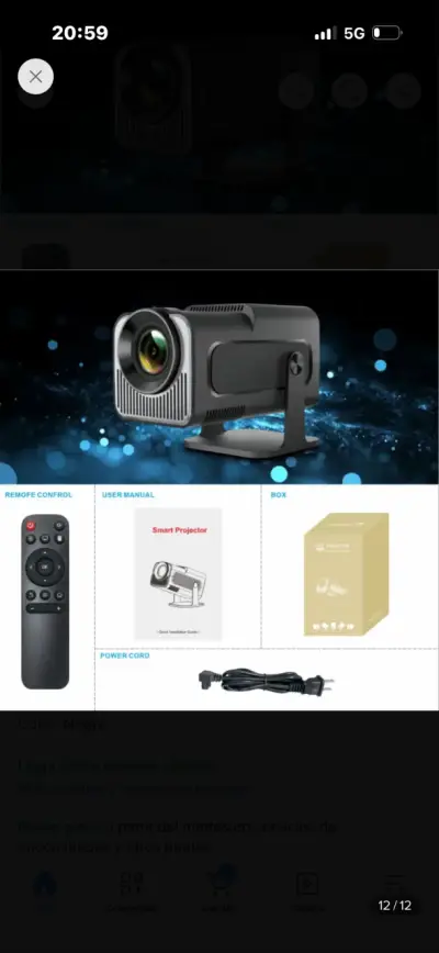 Proyector portátil Fancy Hy320 con control remoto - miniatura 3