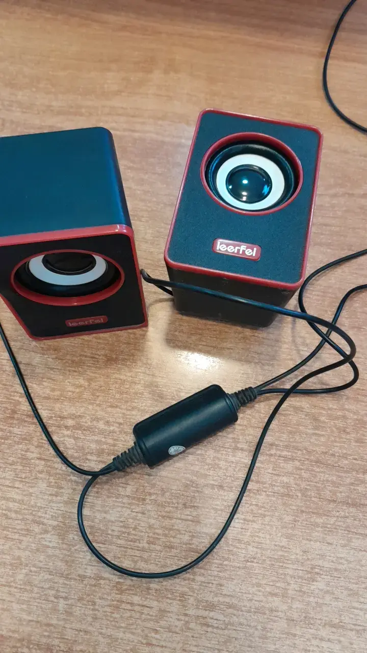 Parlantes compactos Leerfei con cable USB