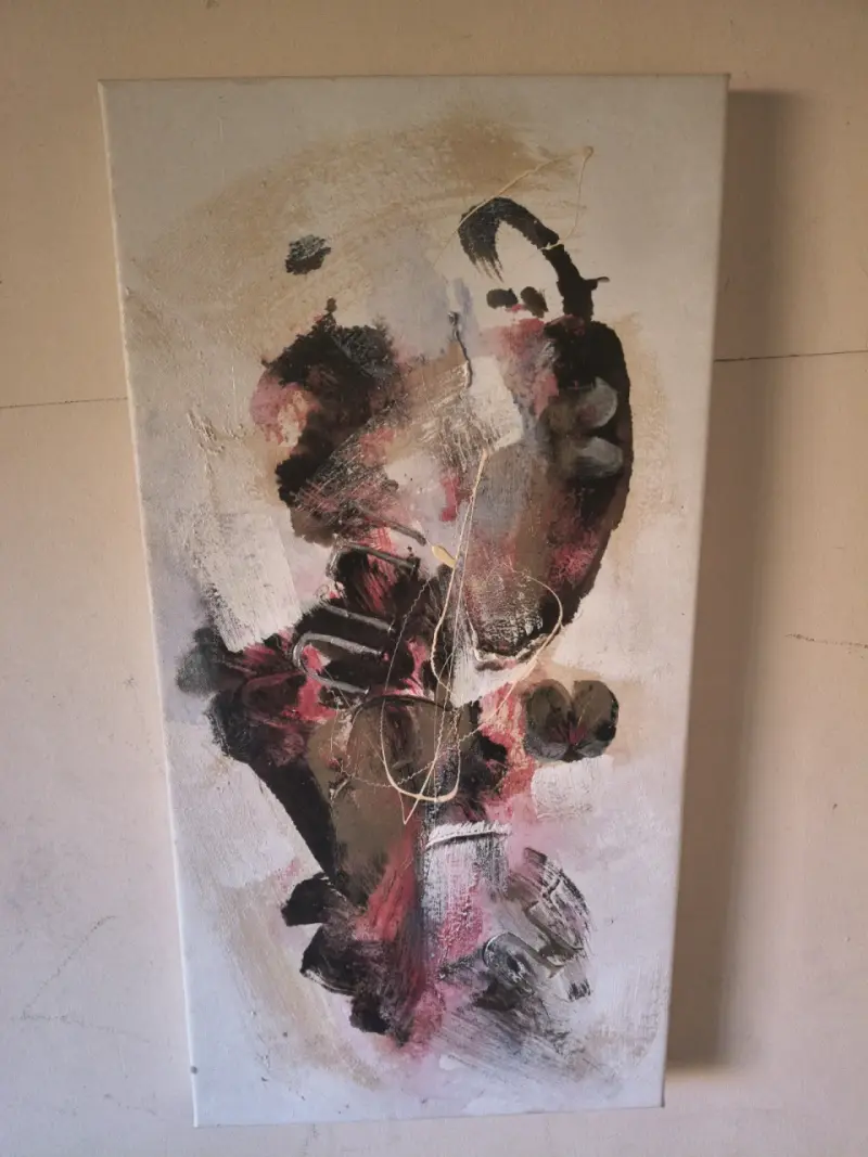 Cuadro Abstracto Pintura Acrílica en Lienzo