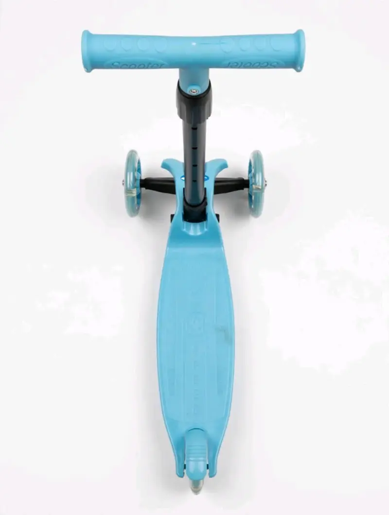 Scooter infantil azul con luces LED - 2