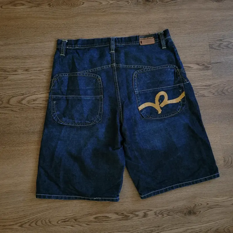 Bermudas de mezclilla Rocawear azul oscuro - 2