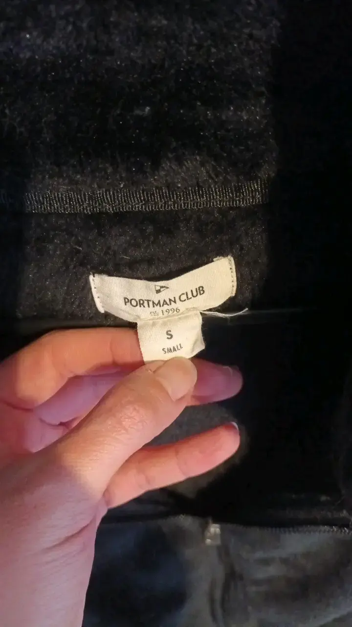Chaqueta de felpa negra Portman Club - 2