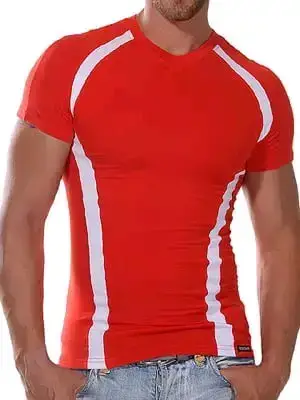 Polera deportiva roja para hombre Doreanse - miniatura 1