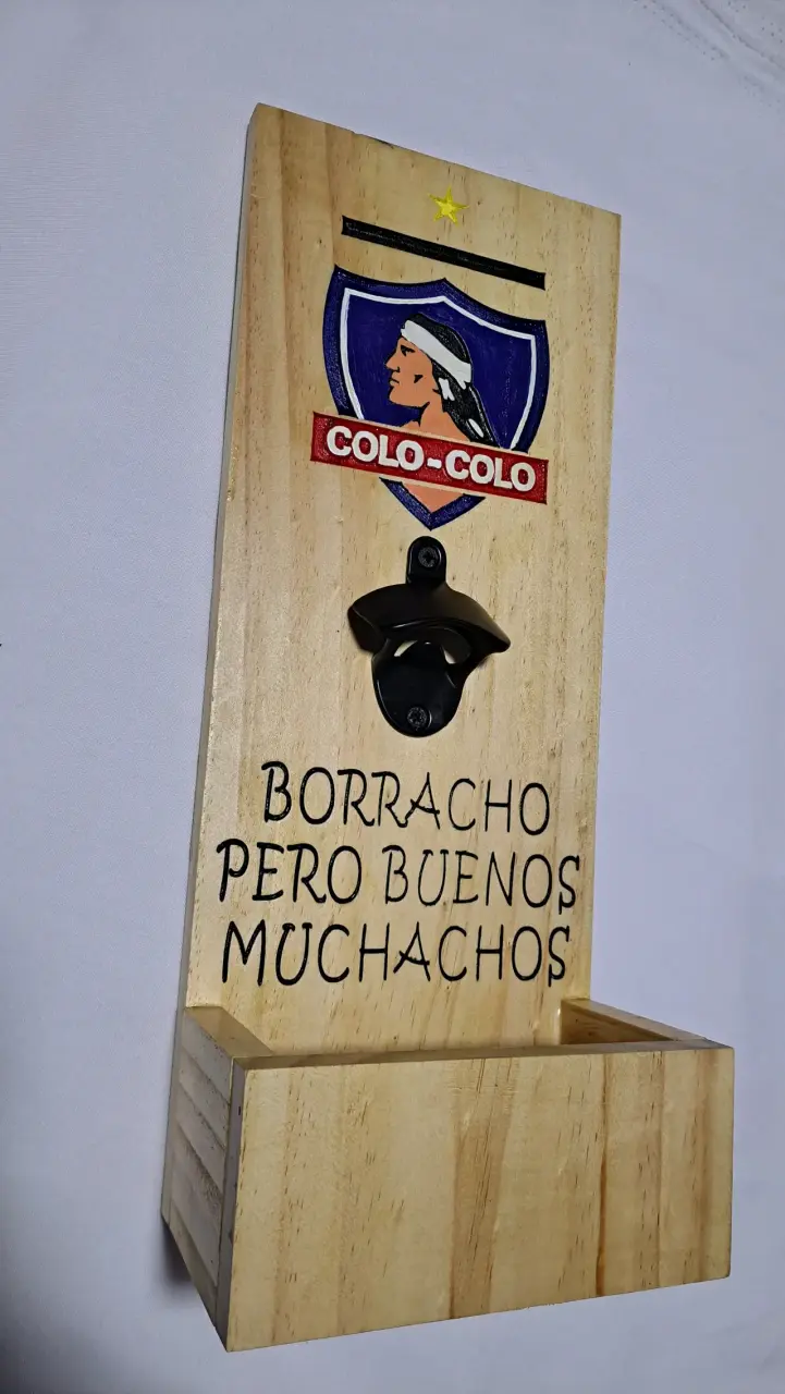 Abridor de Botellas en Madera Colo-Colo - 2
