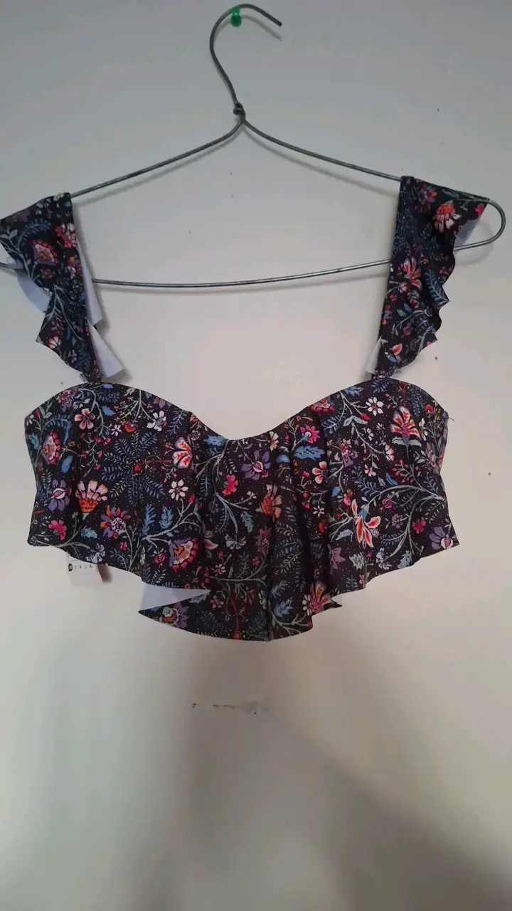 Bikini floral con volantes talla XS - 3