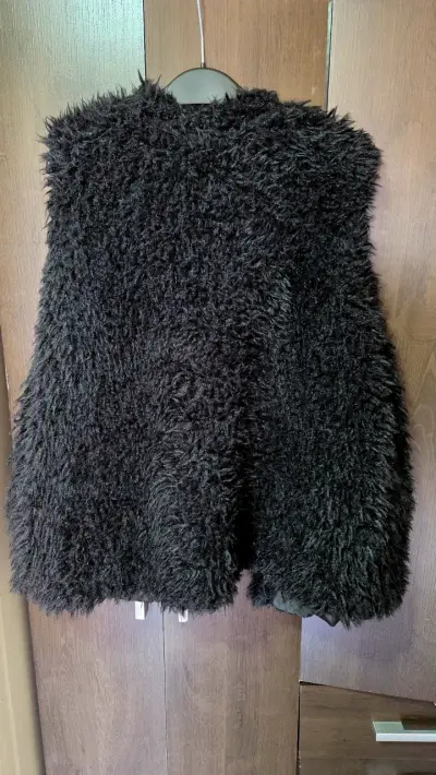 Chaleco de Peluche Negro para Mujer Talla 2XL - miniatura 2