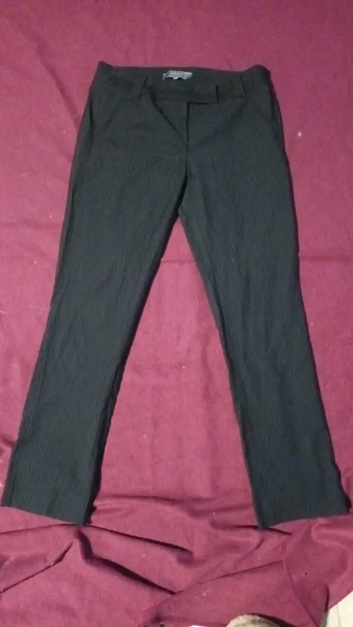 Pantalones de vestir negros a rayas Basement - 1