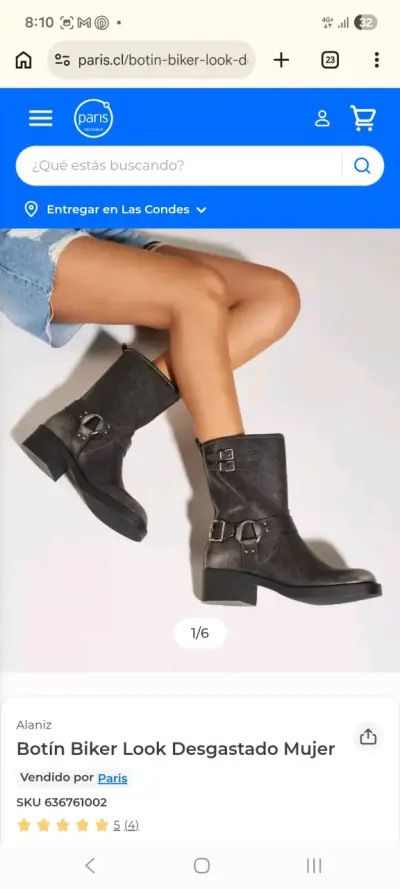 Botas negras de cuero con hebillas - miniatura 6