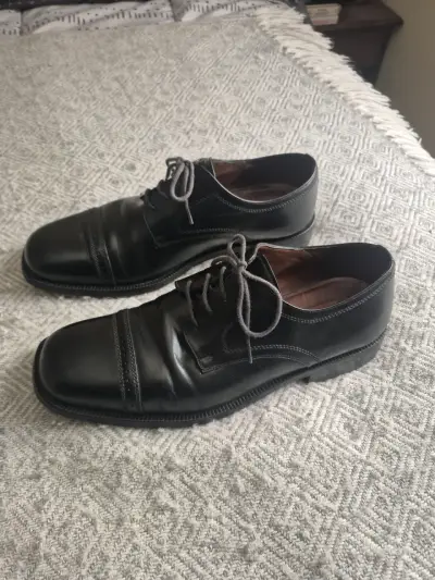 Zapatos de vestir negros para hombre Guante N 42 - miniatura 2