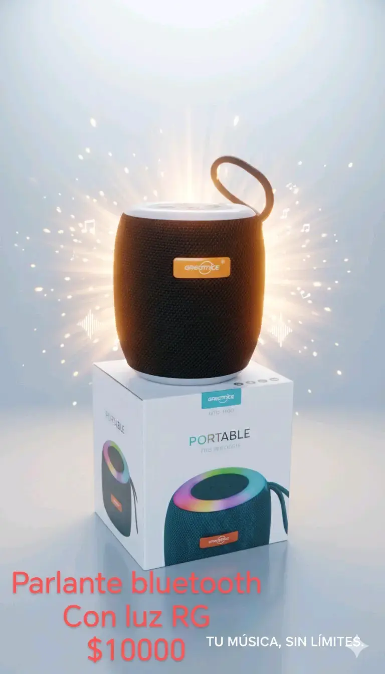 Parlante Bluetooth con Luz RGB GreatNice