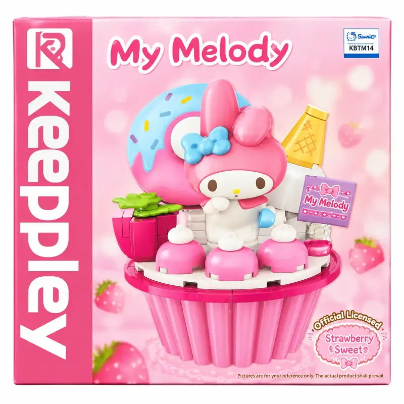 Set de construcción My Melody Strawberry Cupcake