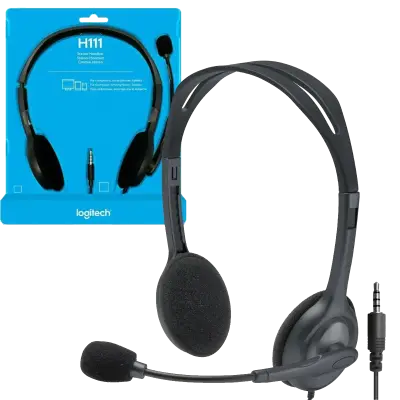Auriculares estéreo con micrófono Logitech H111 - miniatura 2