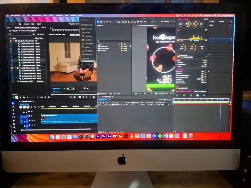 iMac 27' 5K i7 4.2GHz RAM 48G GPU Radeon 8g 2Tb - 2