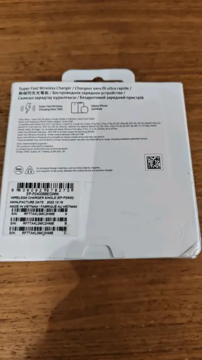Cargador Inalámbrico Rápido Samsung 15W - miniatura 2