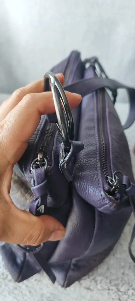 💜 Bolso Bandolera VINCE CAMUTO 100% Cuero Genuino - 4
