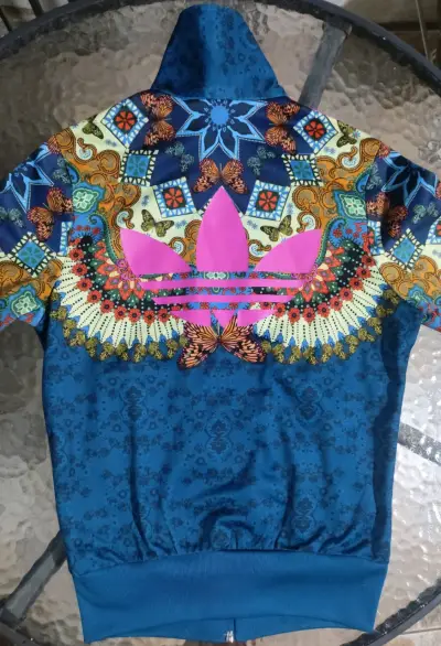 Chaqueta deportiva estampada Adidas multicolor - miniatura 2