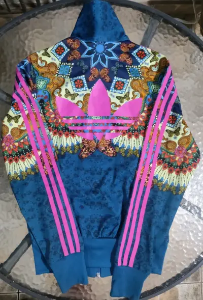 Chaqueta deportiva estampada Adidas multicolor - miniatura 3