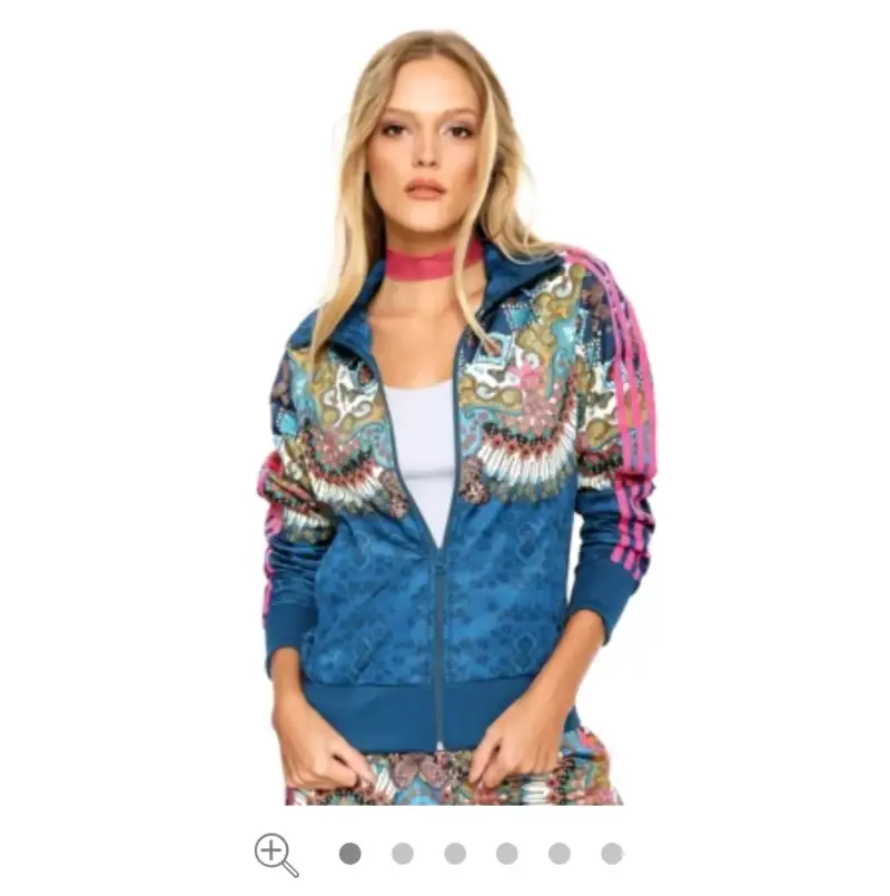 Chaqueta deportiva estampada Adidas multicolor - 5