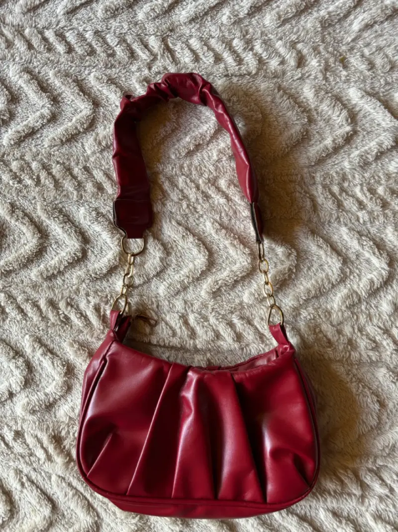 Cartera de hombro roja elegante - 2