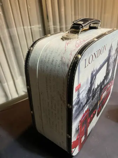 2 Maletas  decorativa estilo vintage Londres - miniatura 4