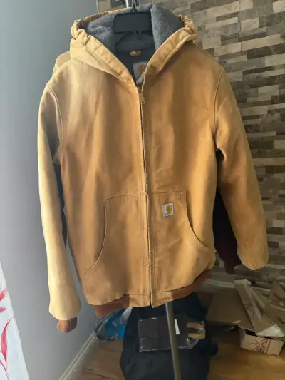 Chaqueta Carhartt con capucha color beige - miniatura 1