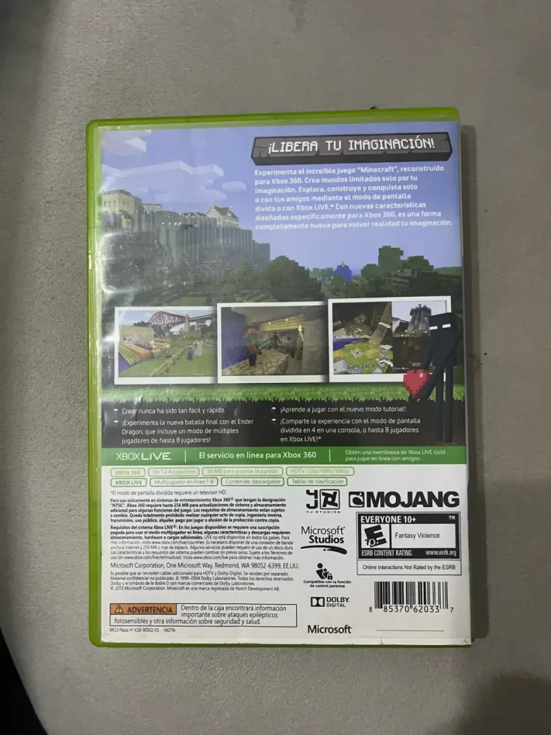 Minecraft Xbox 360 Edición en Español - 2