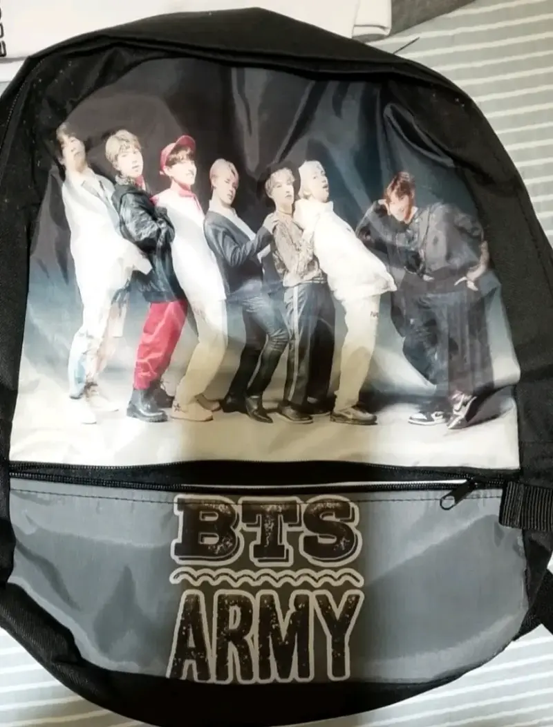 Mochila BTS Army con diseño de grupo