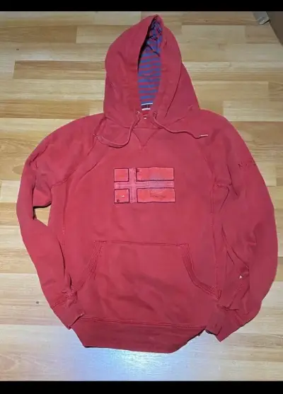 Polerón rojo con capucha Napapijri - miniatura 1