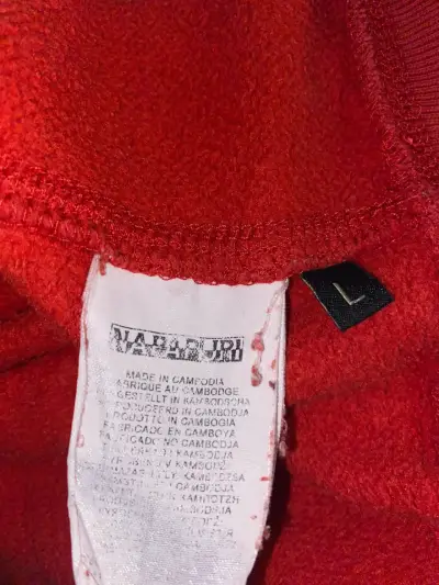 Polerón rojo con capucha Napapijri - miniatura 3