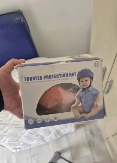 Casco de protección para bebé color coral - miniatura 1