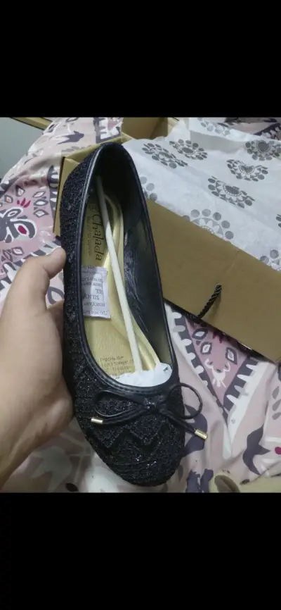 Bailarinas negras de encaje Chalada talla 38 - miniatura 1