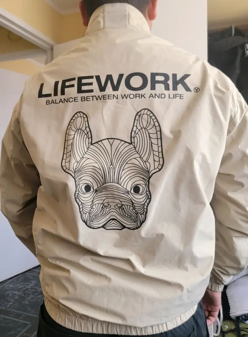 Chaqueta Lifework reversible con diseño de bulldog - 2