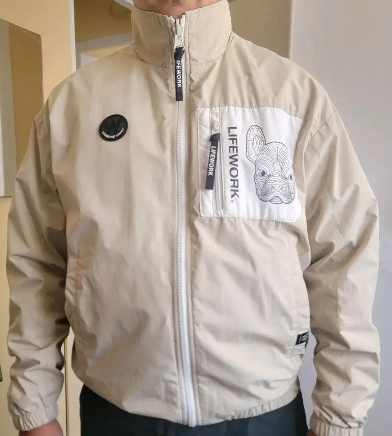 Chaqueta Lifework reversible con diseño de bulldog - 3