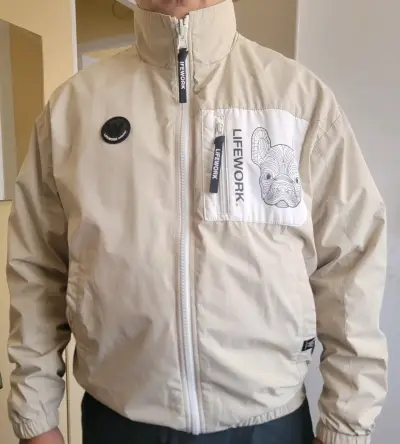 Chaqueta Lifework reversible con diseño de bulldog - miniatura 3