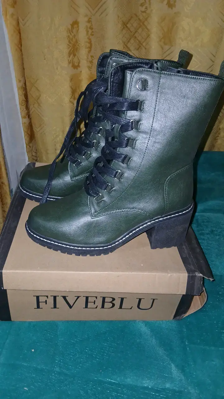 Botines verdes de cuero sintético FiveBlu - 2
