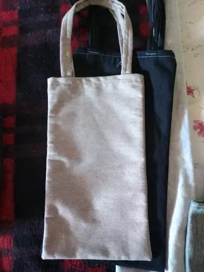 Set de bolsas de tela reutilizables varios color - miniatura 1