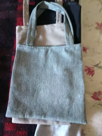 Set de bolsas de tela reutilizables varios color - miniatura 4