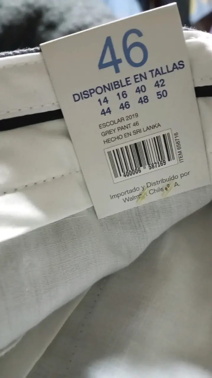 Pantalon escolar grises talla 46 - 2