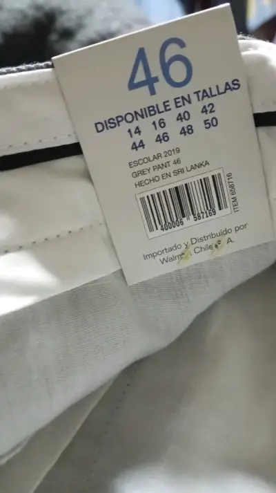 Pantalon escolar  grises talla 46 - miniatura 2