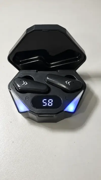 Auriculares inalámbricos con estuche de carga LED - miniatura 2