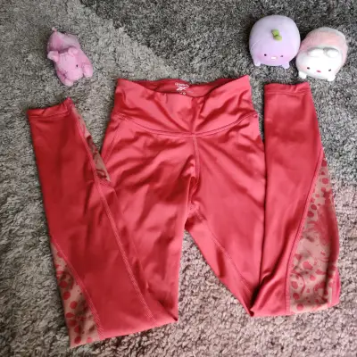 Leggings deportivos rojos Reebok para mujer - miniatura 1