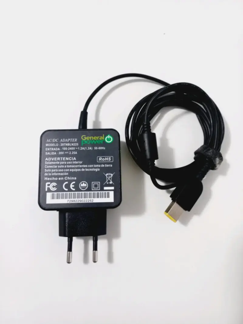 Cargador General Power 20V 2.25A para equipos electrónicos - 2
