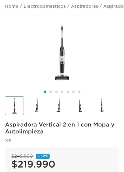 Aspiradora vertical Midea con accesorios - miniatura 3
