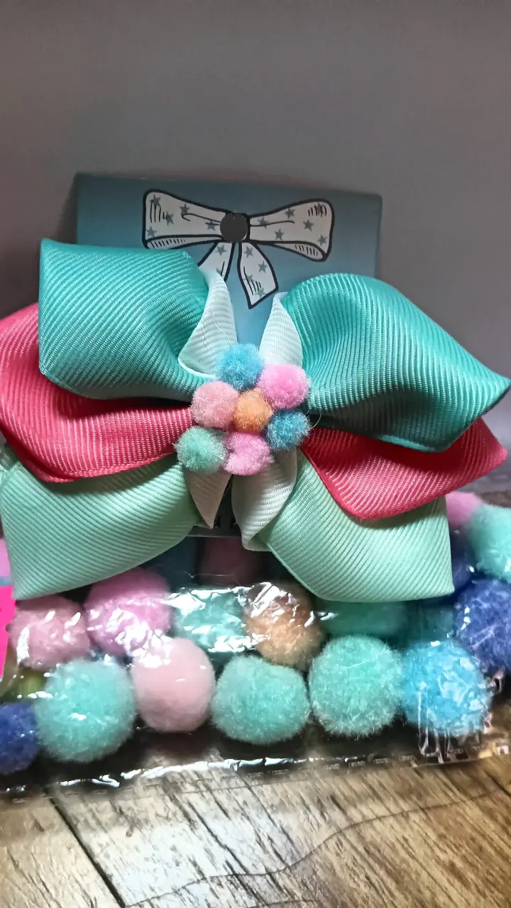 Set de Lazos para el Cabello con Pompones - 2