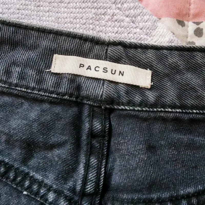 Shorts de mezclilla negros PacSun - 3