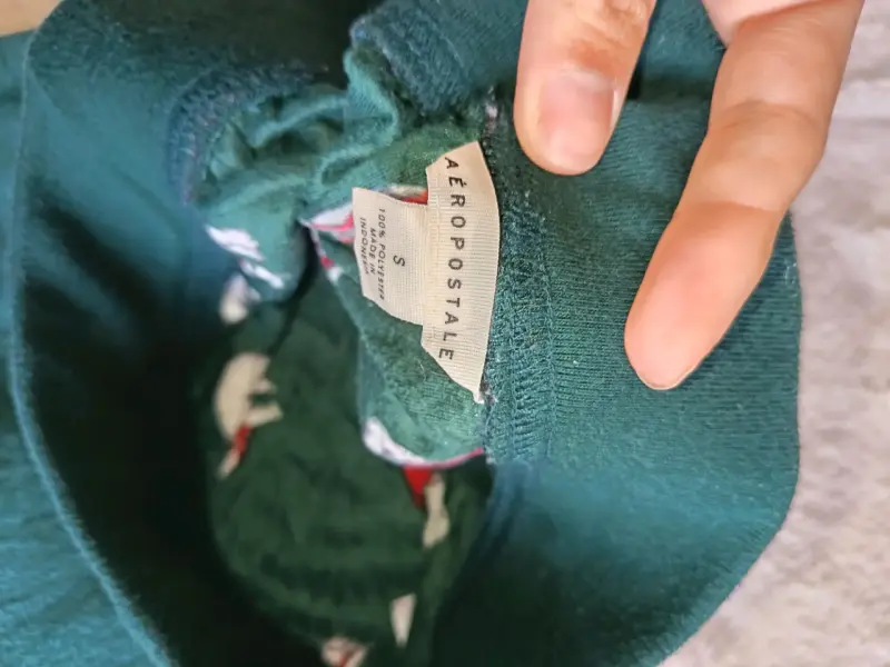 Pantalón pijama polar verde con estampado de osos - 2