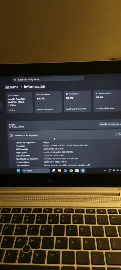 Notebook HP elitebook 840g5 - miniatura 2