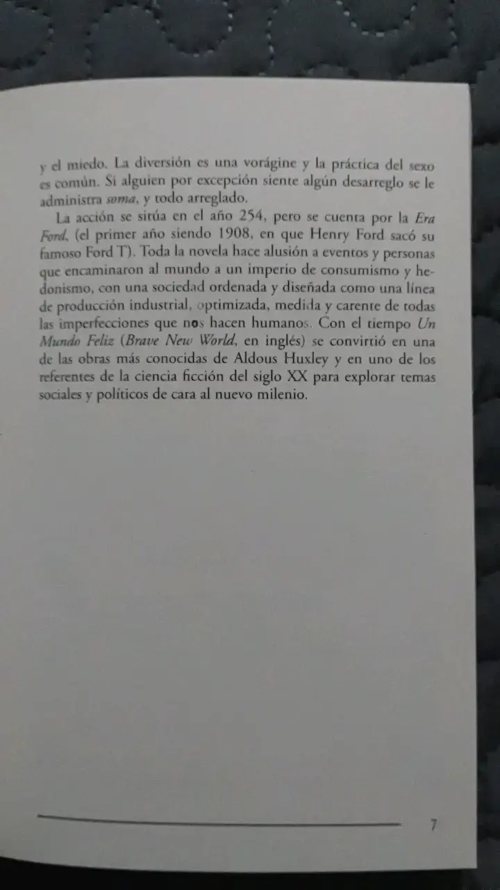 Libro 'Un Mundo Feliz' de Aldous Huxley - 2